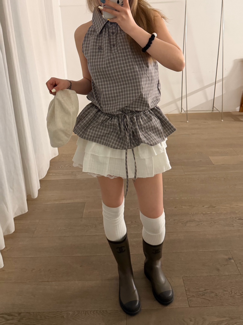 LATTE-P韓國代購女士新品人氣休閑26春夏推薦時尚職業短裙LATTE-P短裙