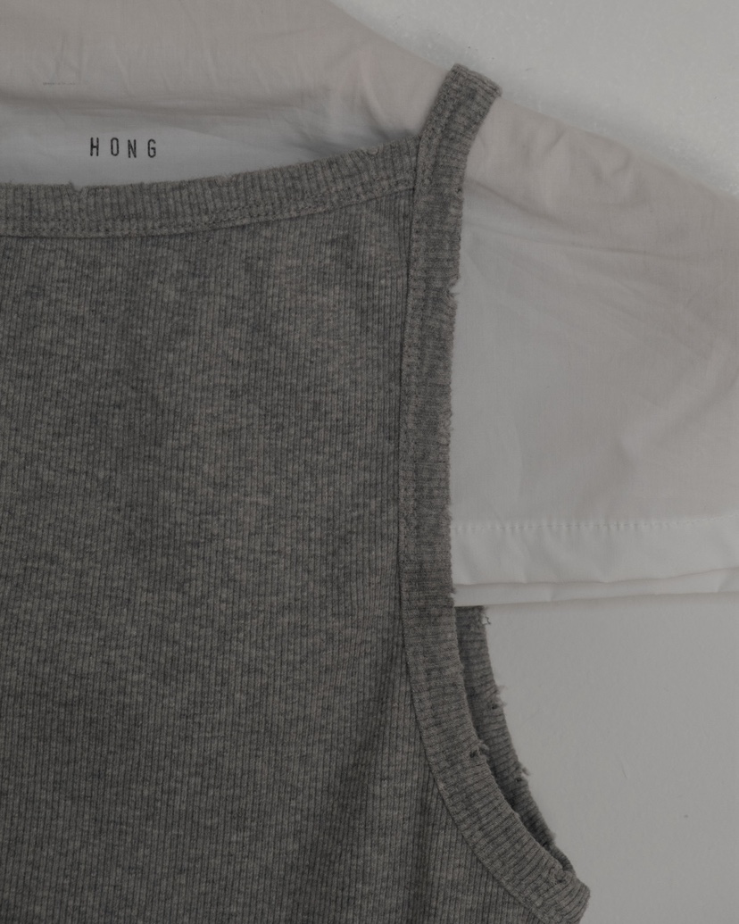 HONG-P韓國直郵實拍女裝新款人氣熱賣時尚吊帶背心復古洗滌HONG-P吊帶/背心