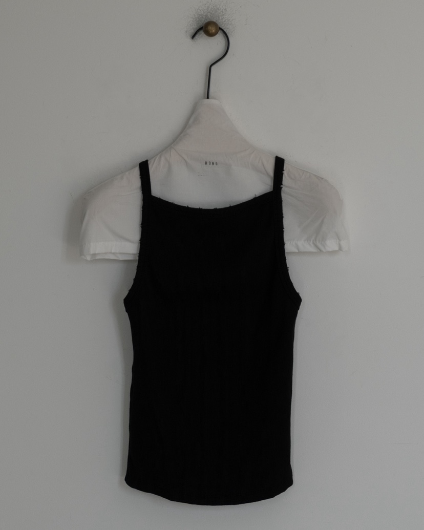 HONG-P韓國直郵實拍女裝新款人氣熱賣時尚吊帶背心復古洗滌HONG-P吊帶/背心圖色3