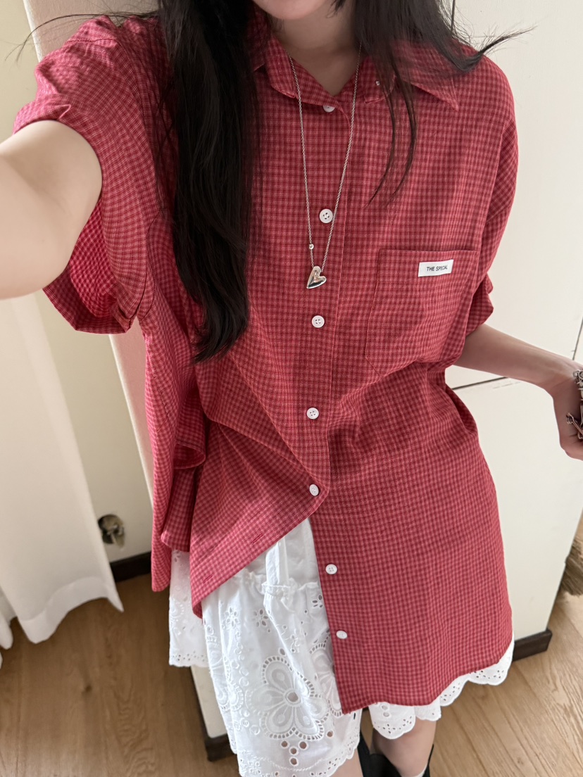 SPECIAL韓國直郵實拍女裝新品人氣休閑推薦熱賣襯衫蕾絲衫SPECIAL襯衫/蕾絲衫