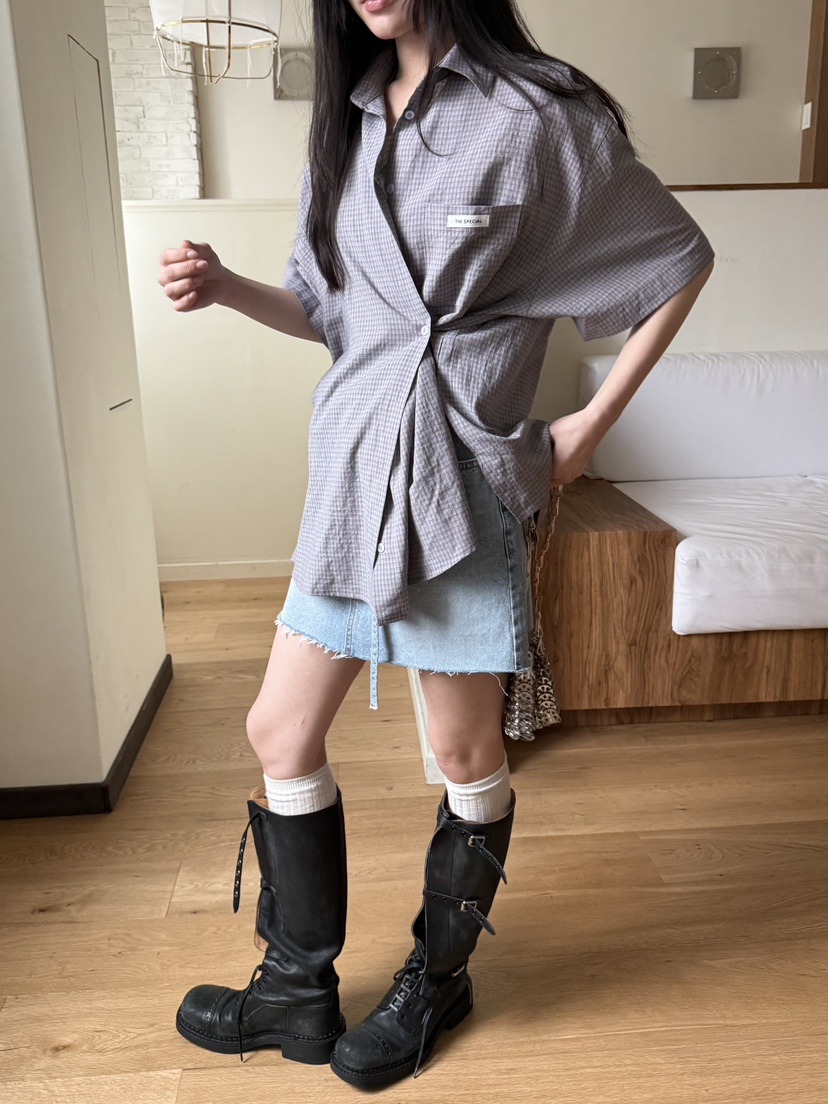 SPECIAL韓國直郵實拍女裝新品人氣休閑推薦熱賣襯衫蕾絲衫SPECIAL襯衫/蕾絲衫