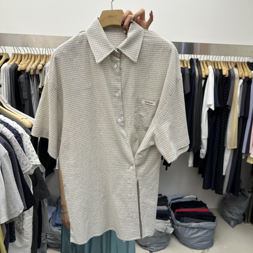 SPECIAL韓國直郵實拍女裝新品人氣休閑推薦熱賣襯衫蕾絲衫SPECIAL襯衫/蕾絲衫圖色2