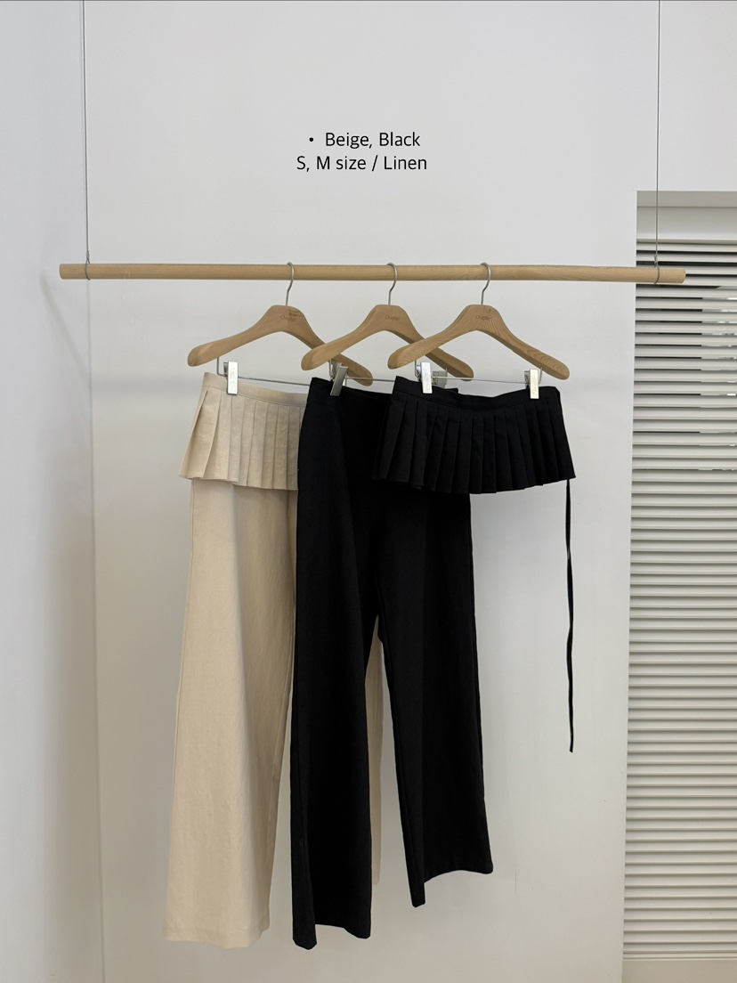 BY CHAPTER韓國直郵女裝新款26春夏推薦人氣套裝褶裥亞麻BY Chapter套裝