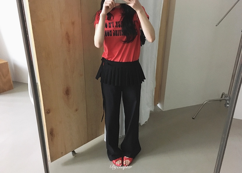 BY CHAPTER韓國直郵女裝新款26春夏推薦人氣套裝褶裥亞麻BY Chapter套裝