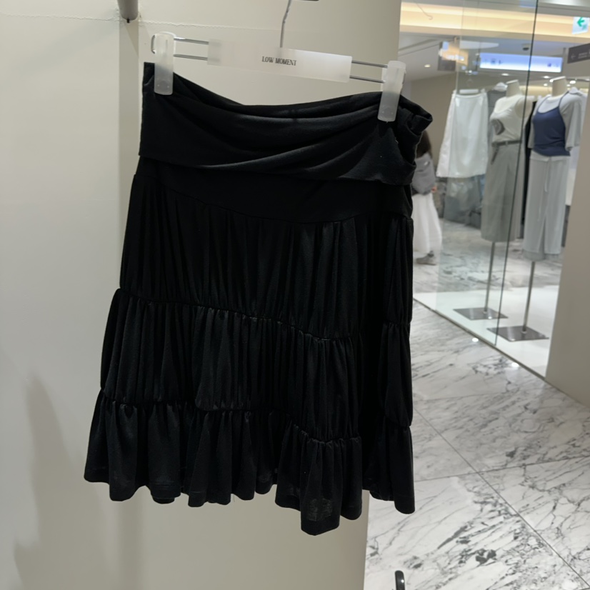 LOW MOMENT韓國直郵實拍女士新品26春夏半身裙中短裙褶皺LOW MOMENT半身裙/中短裙圖色2