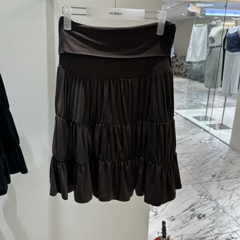 LOW MOMENT韓國直郵實拍女士新品26春夏半身裙中短裙褶皺LOW MOMENT半身裙/中短裙圖色3