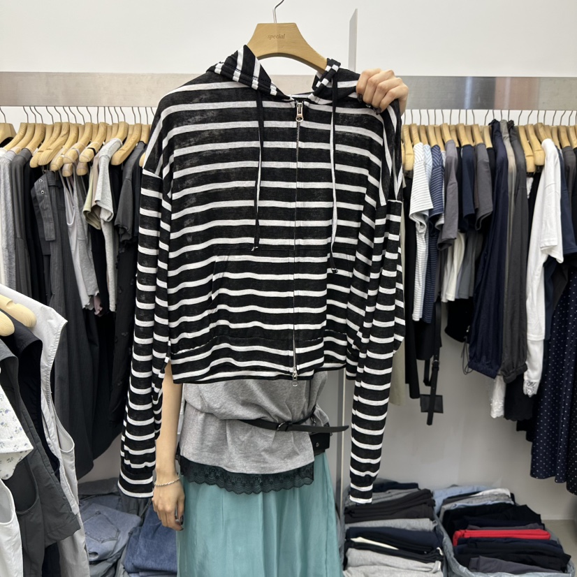 SPECIAL韓國直郵女裝新款休閑熱賣推薦26春夏時尚夾克連帽衫SPECIAL夾克圖色2黑色