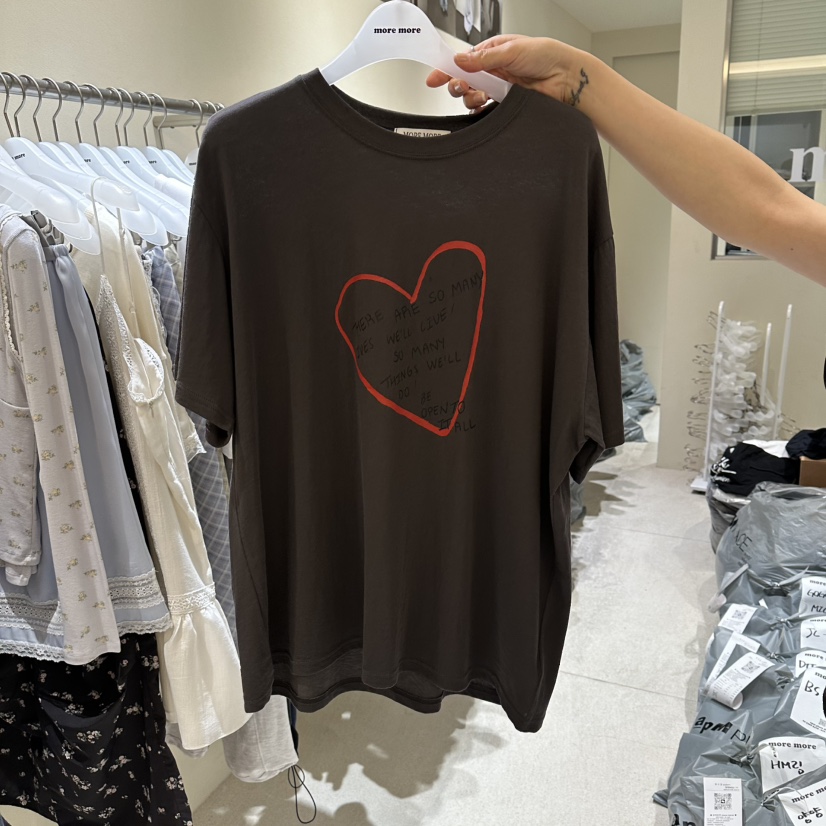 MOREMORE韓國直郵女士新品休閑26春夏熱賣職業人氣時尚T恤more moreT恤圖色3