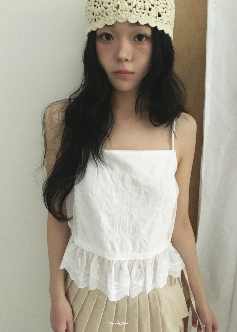 BY CHAPTER韓國東大門直郵女士新品熱賣職業人氣吊帶背心BY Chapter吊帶/背心圖色1白色