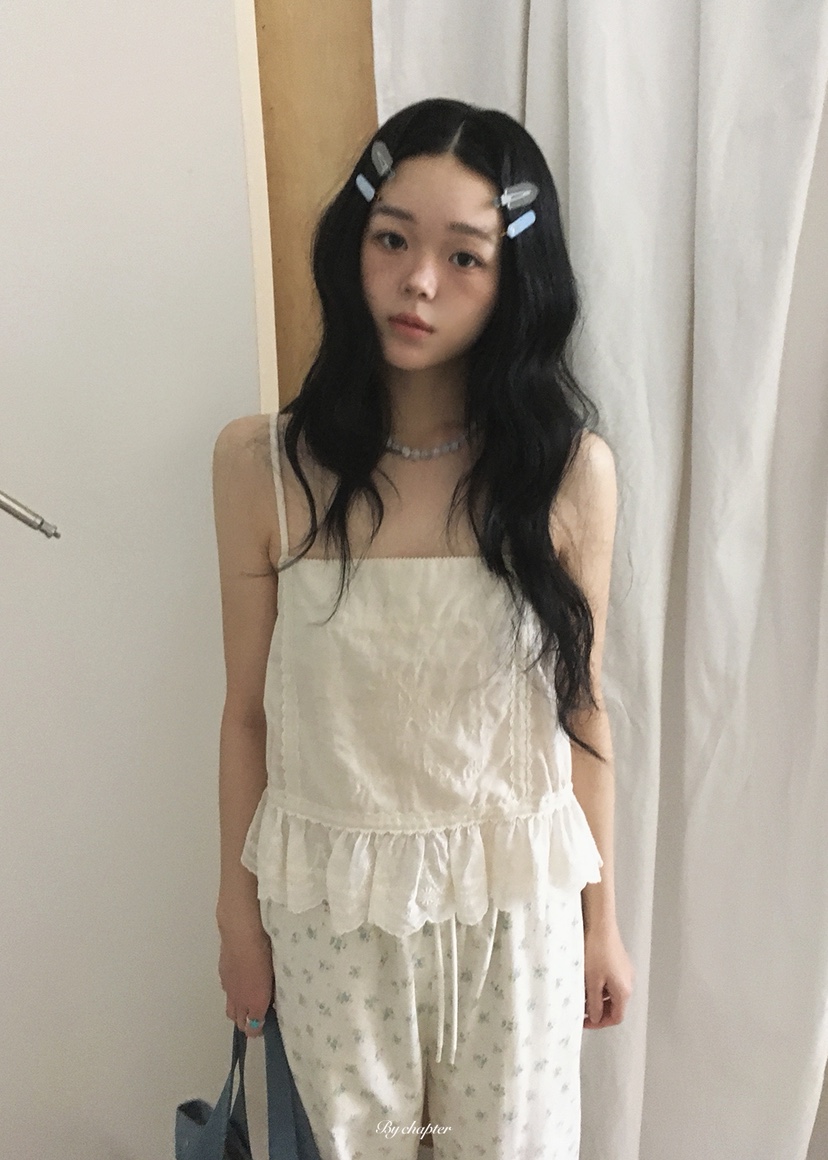 BY CHAPTER韓國東大門直郵女士新品熱賣職業人氣吊帶背心BY Chapter吊帶/背心圖色2奶油色