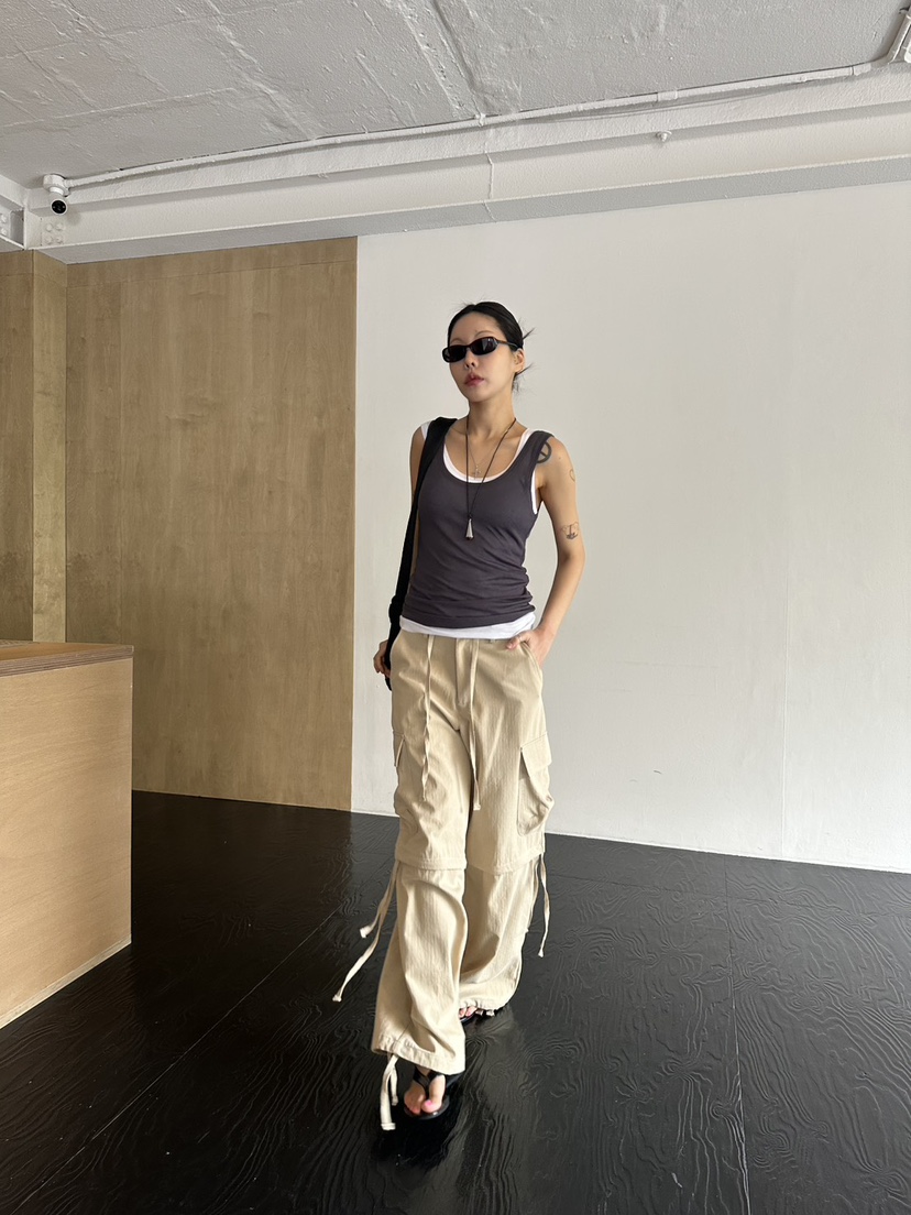 LIMLIMLIM韓國東大門代購女士新款休閑熱賣人氣吊帶背心天絲LIM LIM LIM吊帶/背心