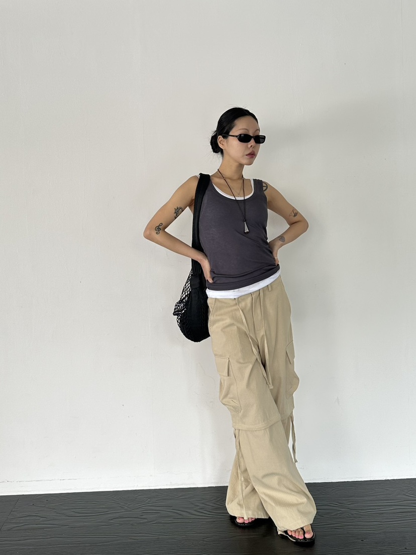 LIMLIMLIM韓國東大門代購女士新款休閑熱賣人氣吊帶背心天絲LIM LIM LIM吊帶/背心