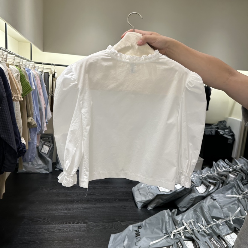 TOMGIRL韓國東大門直郵女裝新品職業26春夏熱賣襯衫蕾絲衫TOMGIRL襯衫/蕾絲衫