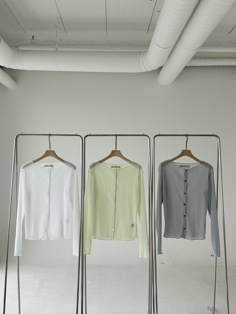 SANTAL韓國東大門代購女裝新款熱賣人氣時尚推薦針織衫褶皺SANTAL針織衫