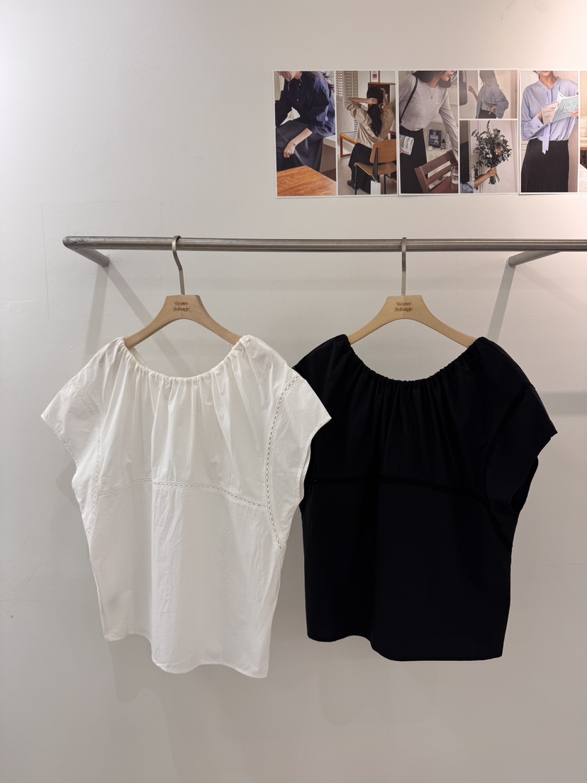 WEAUE SELVAGE韓國代購女士新款職業熱賣時尚襯衫蕾絲衫Weave Selvage襯衫/蕾絲衫