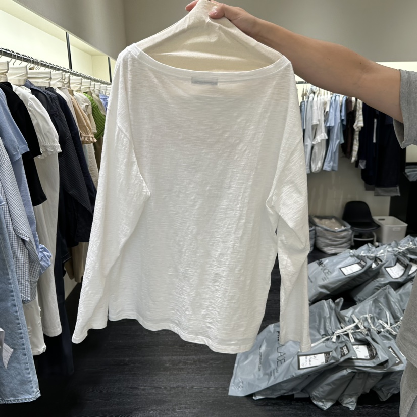 TOMGIRL韓國東大門直郵女裝新款人氣26春夏熱賣職業長袖T恤TOMGIRL長袖T恤