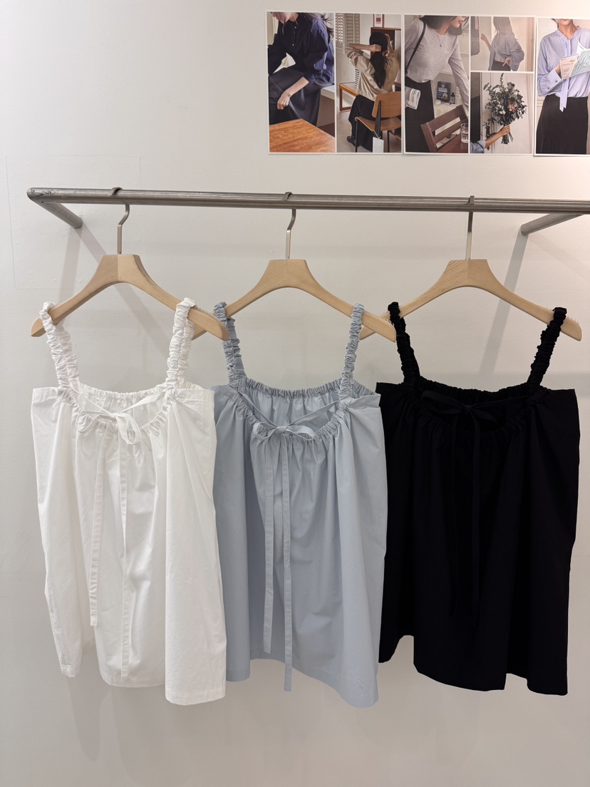 WEAUE SELVAGE韓國直郵女裝新品推薦時尚26春夏吊帶背心Weave Selvage吊帶/背心