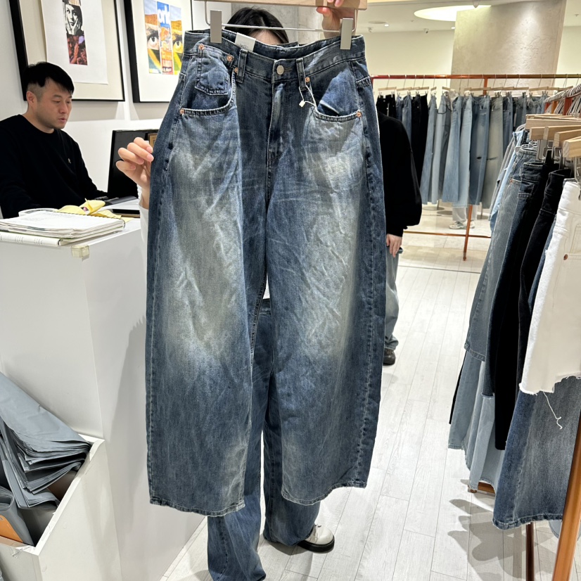 GRAYMELLOW韓國東大門代購女士新品熱賣26春夏推薦牛仔褲GRAYMELLOW牛仔褲圖色1