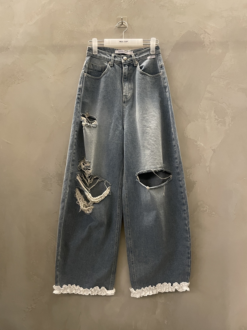 MULCUP韓國東大門直郵女裝新品熱賣26春夏推薦休閑牛仔褲MULCUP牛仔褲圖色1