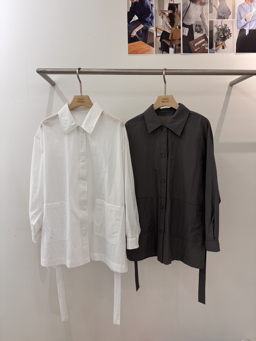 WEAUE SELVAGE韓國代購女士新款熱賣時尚休閑夾克含腰帶Weave Selvage夾克