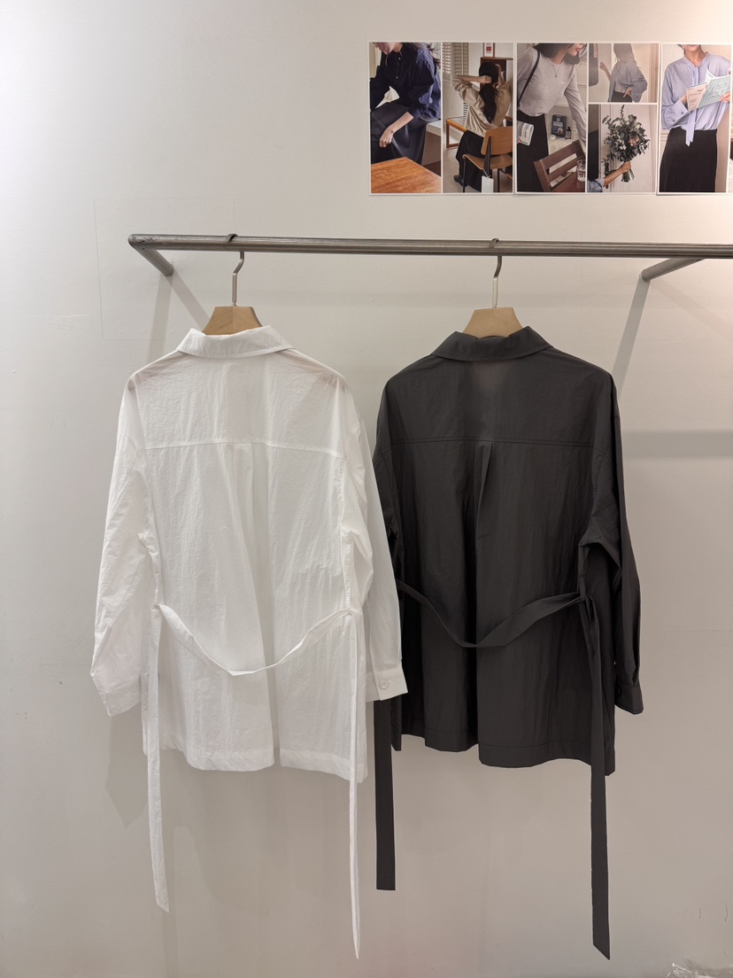 WEAUE SELVAGE韓國代購女士新款熱賣時尚休閑夾克含腰帶Weave Selvage夾克