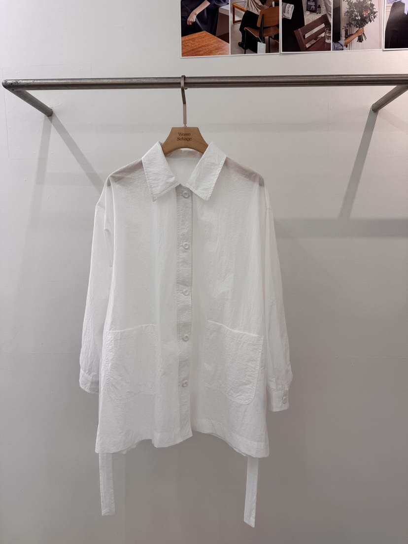 WEAUE SELVAGE韓國代購女士新款熱賣時尚休閑夾克含腰帶Weave Selvage夾克圖色1