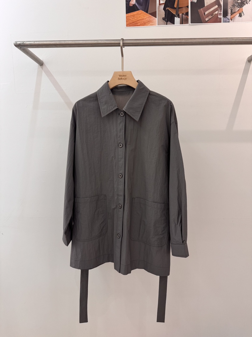 WEAUE SELVAGE韓國代購女士新款熱賣時尚休閑夾克含腰帶Weave Selvage夾克圖色2