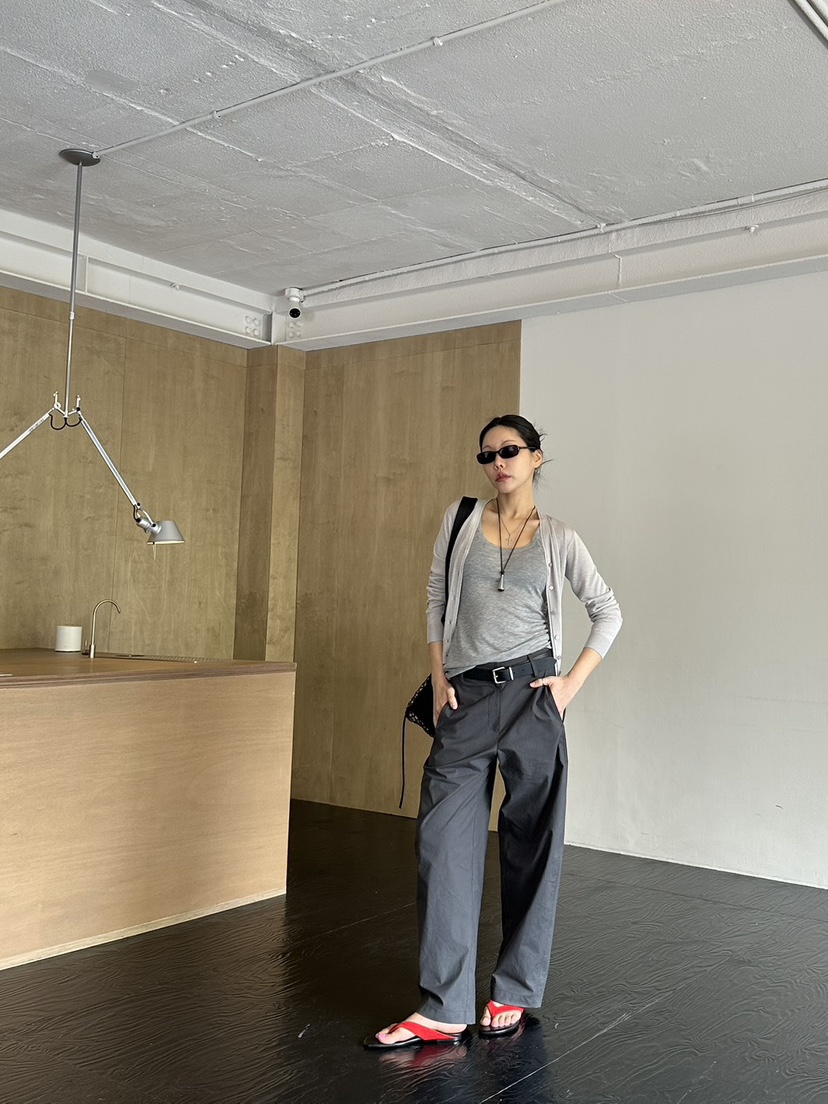 LIMLIMLIM韓國直郵實拍女士新款職業熱賣休閑26春夏休閑褲LIM LIM LIM休閑褲