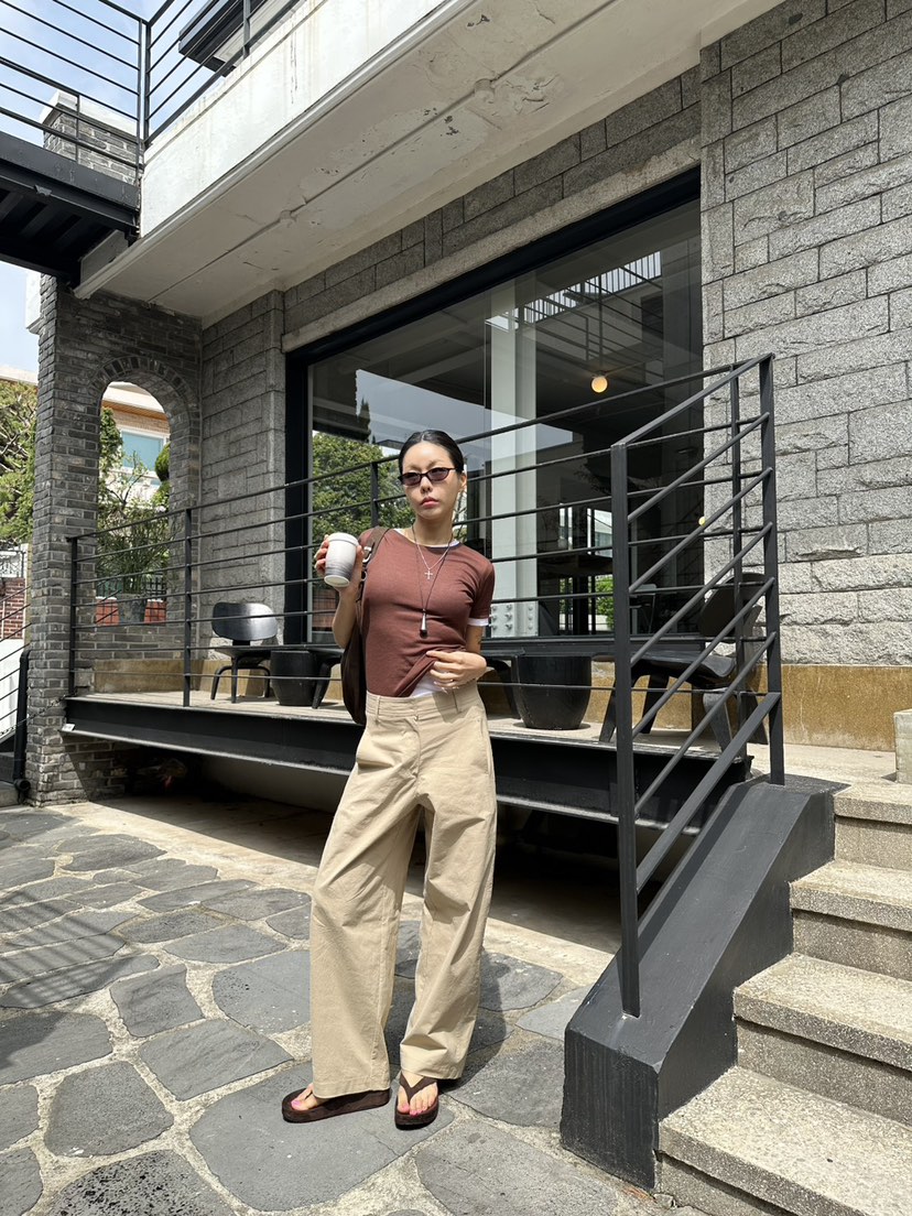 LIMLIMLIM韓國直郵實拍女士新款職業熱賣休閑26春夏休閑褲LIM LIM LIM休閑褲