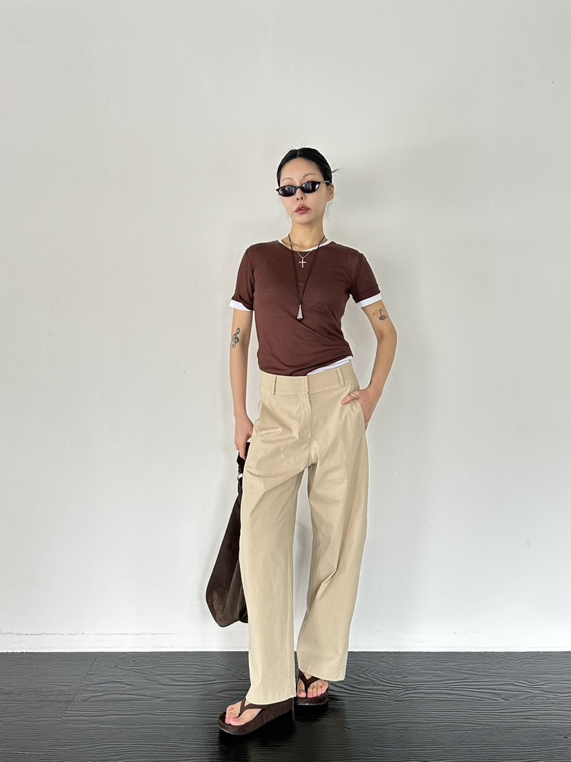 LIMLIMLIM韓國直郵實拍女士新款職業熱賣休閑26春夏休閑褲LIM LIM LIM休閑褲