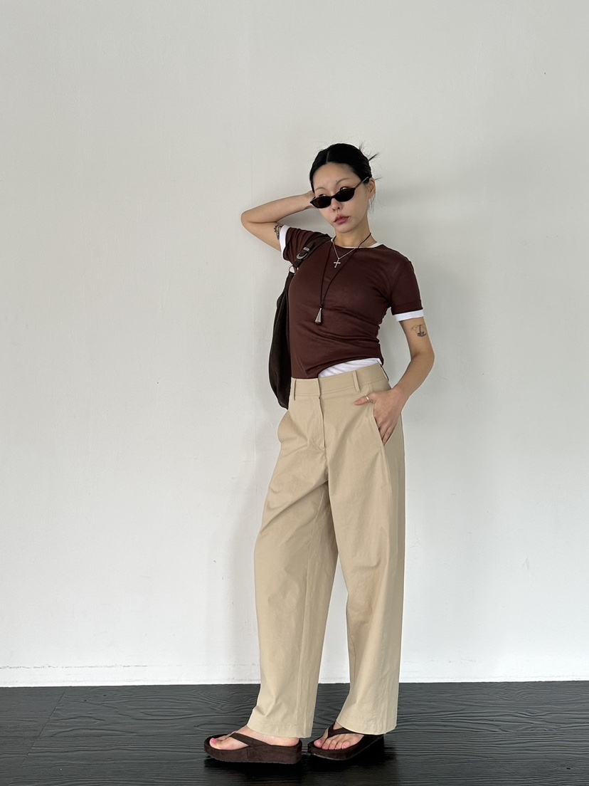 LIMLIMLIM韓國直郵實拍女士新款職業熱賣休閑26春夏休閑褲LIM LIM LIM休閑褲