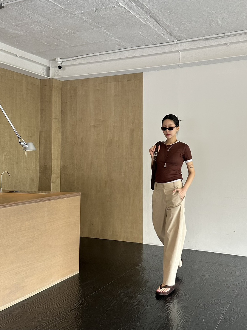 LIMLIMLIM韓國直郵實拍女士新款職業熱賣休閑26春夏休閑褲LIM LIM LIM休閑褲