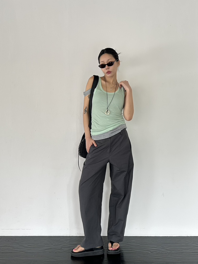 LIMLIMLIM韓國直郵實拍女士新款職業熱賣休閑26春夏休閑褲LIM LIM LIM休閑褲