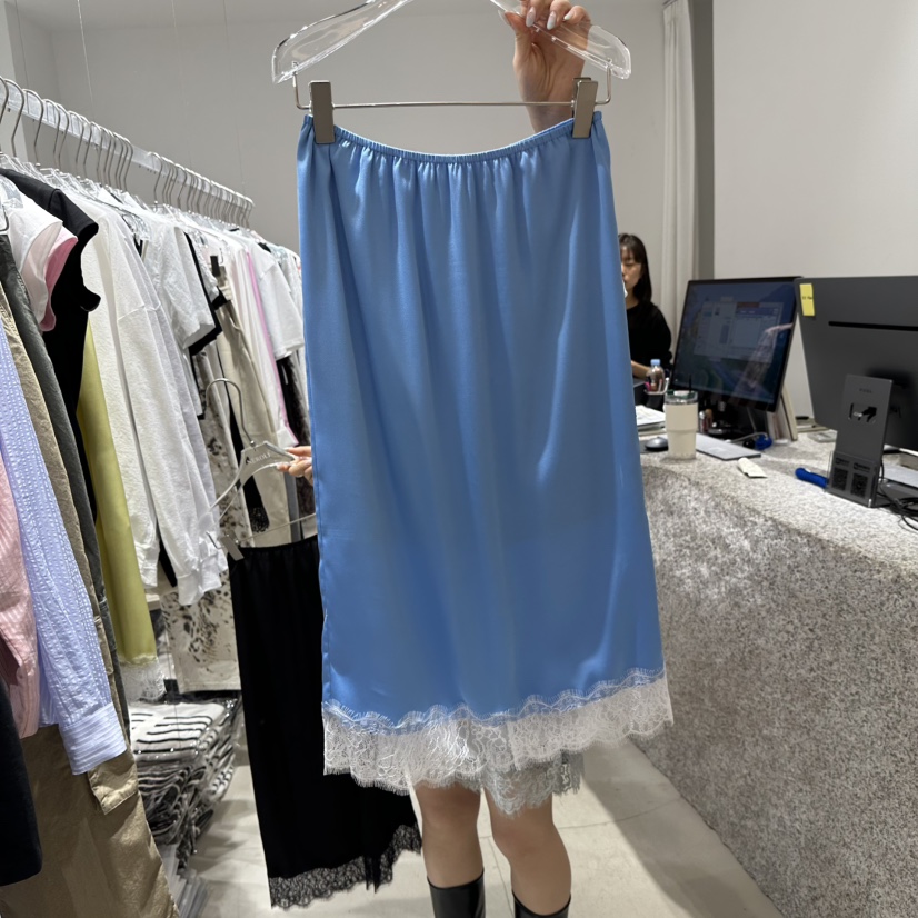 NEROLI 36韓國東大門代購女士新款人氣職業熱賣長裙緞面NEROLI 36長裙圖色2