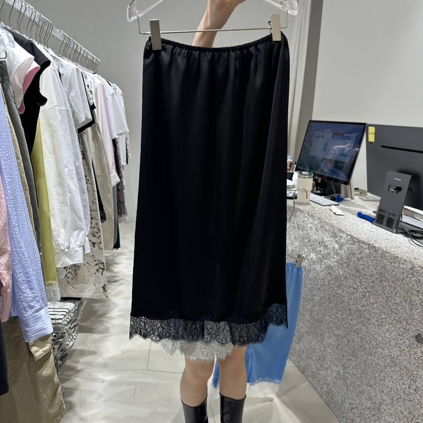 NEROLI 36韓國東大門代購女士新款人氣職業熱賣長裙緞面NEROLI 36長裙圖色3