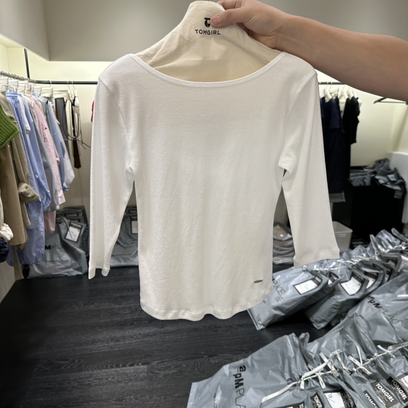TOMGIRL韓國直郵女裝新款26春夏人氣推薦休閑時尚職業T恤TOMGIRLT恤圖色1
