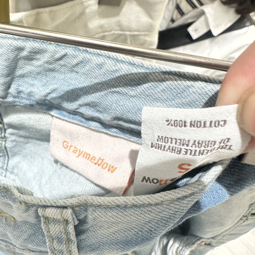 GRAYMELLOW韓國東大門代購女士新款休閑職業26春夏牛仔褲GRAYMELLOW牛仔褲