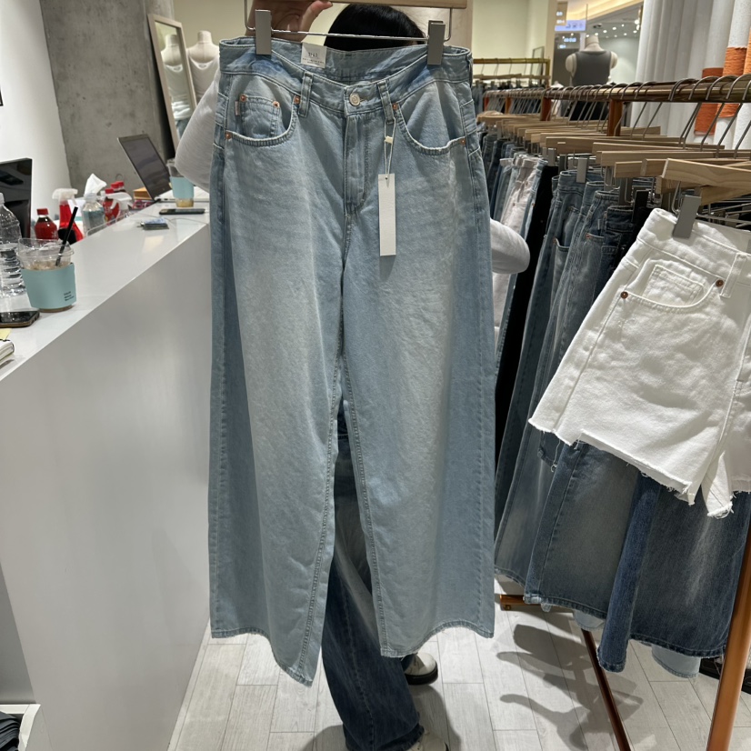 GRAYMELLOW韓國東大門代購女士新款休閑職業26春夏牛仔褲GRAYMELLOW牛仔褲圖色1