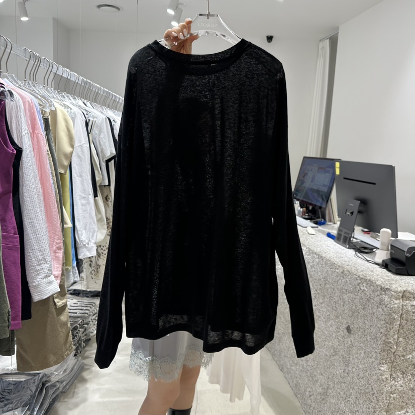 NEROLI 36韓國直郵女士新款休閑時尚推薦26春夏職業長袖T恤NEROLI 36長袖T恤