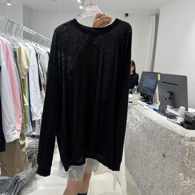 NEROLI 36韓國直郵女士新款休閑時尚推薦26春夏職業長袖T恤NEROLI 36長袖T恤圖色2