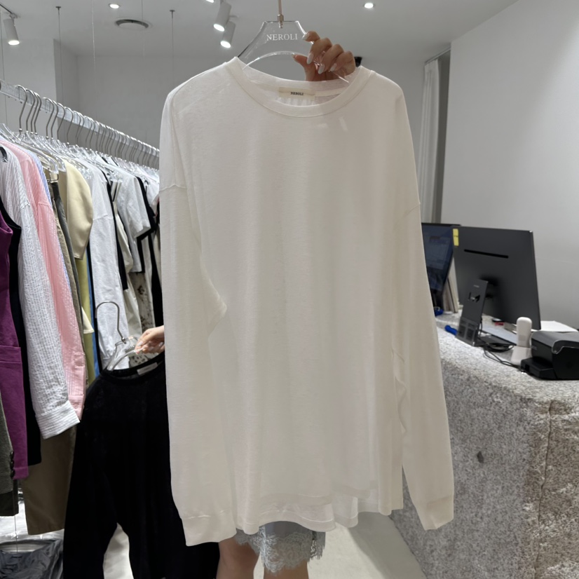 NEROLI 36韓國直郵女士新款休閑時尚推薦26春夏職業長袖T恤NEROLI 36長袖T恤圖色3