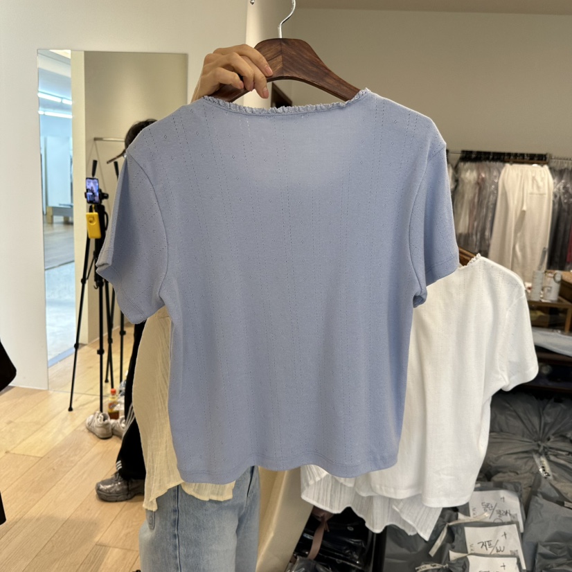 AGO韓國東大門直郵女士新品熱賣26春夏時尚人氣職業推薦T恤AGOT恤