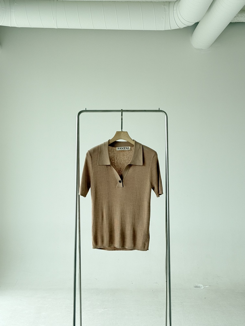 SANTAL韓國直郵實拍女裝新款推薦26春夏職業人氣熱賣休閑T恤SANTALT恤圖色2