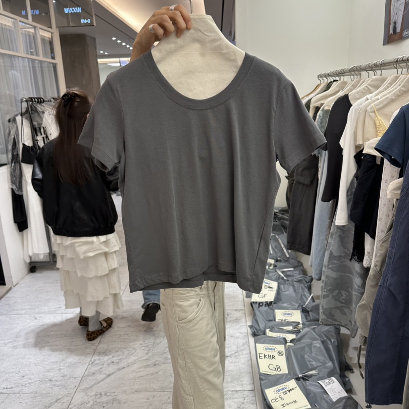 CHAV韓國東大門代購女士新款時尚休閑人氣推薦熱賣26春夏T恤CHAVT恤圖色3