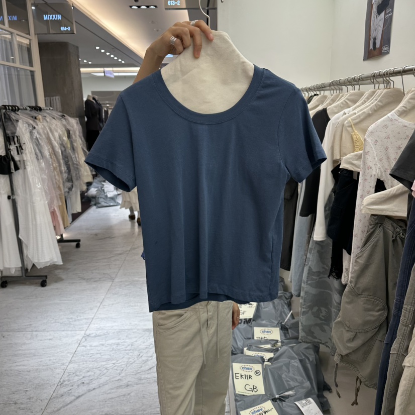 CHAV韓國東大門代購女士新款時尚休閑人氣推薦熱賣26春夏T恤CHAVT恤圖色4