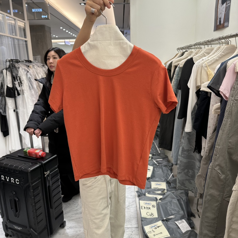 CHAV韓國東大門代購女士新款時尚休閑人氣推薦熱賣26春夏T恤CHAVT恤圖色5