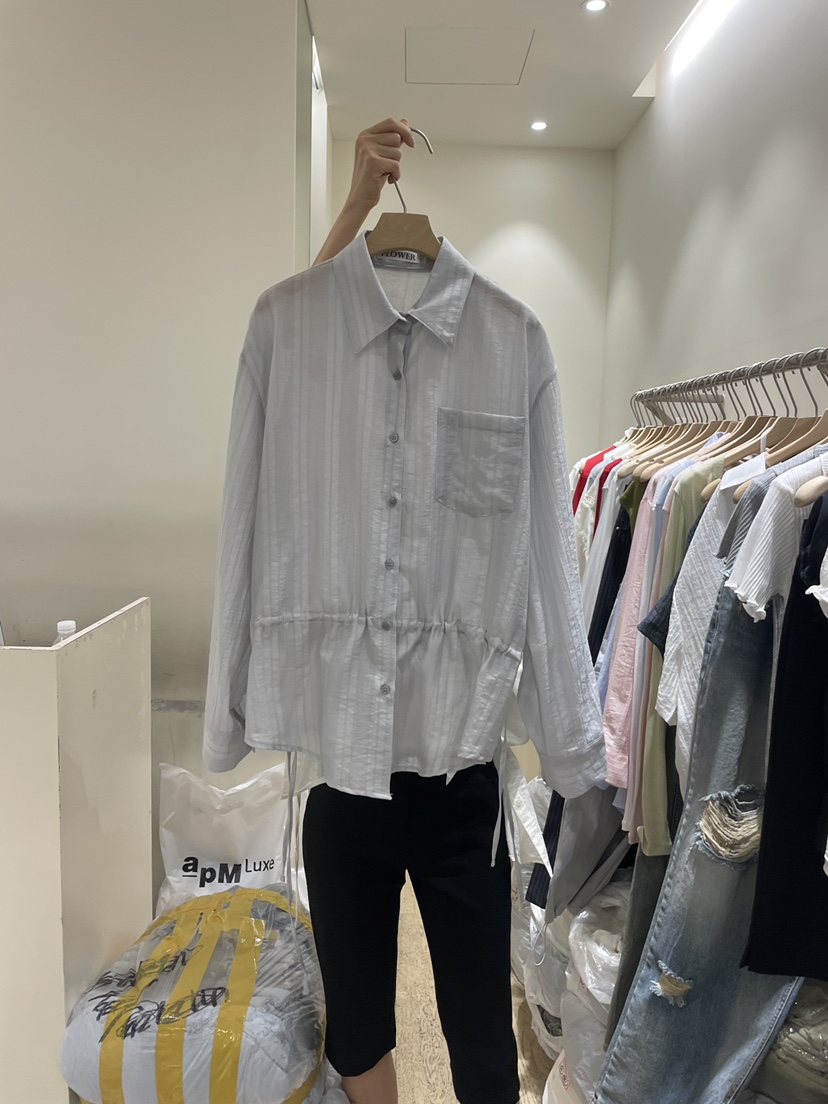 FLOWER-L韓國代購女裝新款休閑時尚推薦職業26春夏襯衫蕾絲衫FLOWER-L襯衫/蕾絲衫圖色2