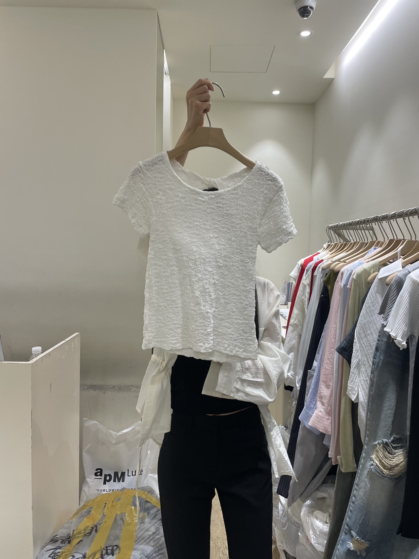 FLOWER-L韓國東大門直郵女裝新品26春夏人氣休閑熱賣T恤FLOWER-LT恤圖色1