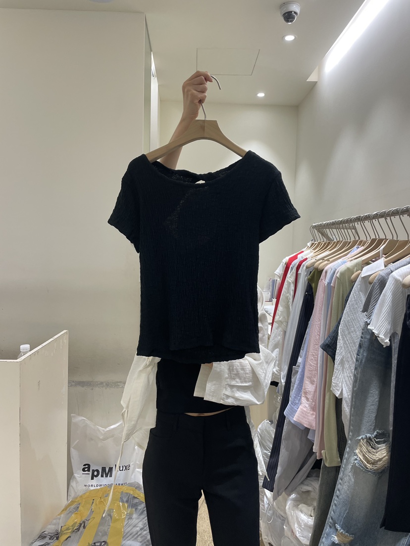 FLOWER-L韓國東大門直郵女裝新品26春夏人氣休閑熱賣T恤FLOWER-LT恤圖色2