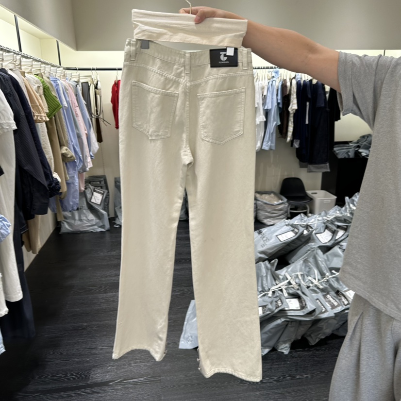 TOMGIRL韓國代購女裝新款時尚職業推薦熱賣人氣休閑褲天絲TOMGIRL休閑褲